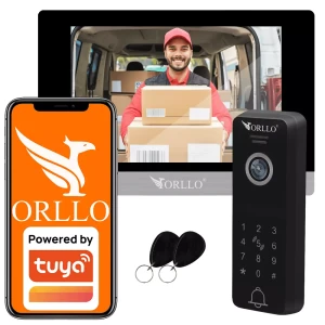 Wideodomofon ORLLO WDT-1 WIFI bezprzewodowy FullHD Tryb Noc Aplikacja TUYA